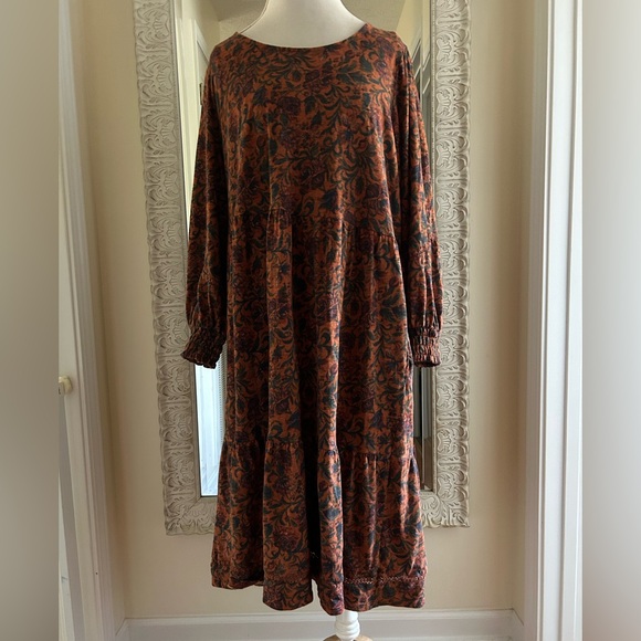 Canyon Retreat Dresses & Skirts - Chic Autumnal Long Sleeve Dress
